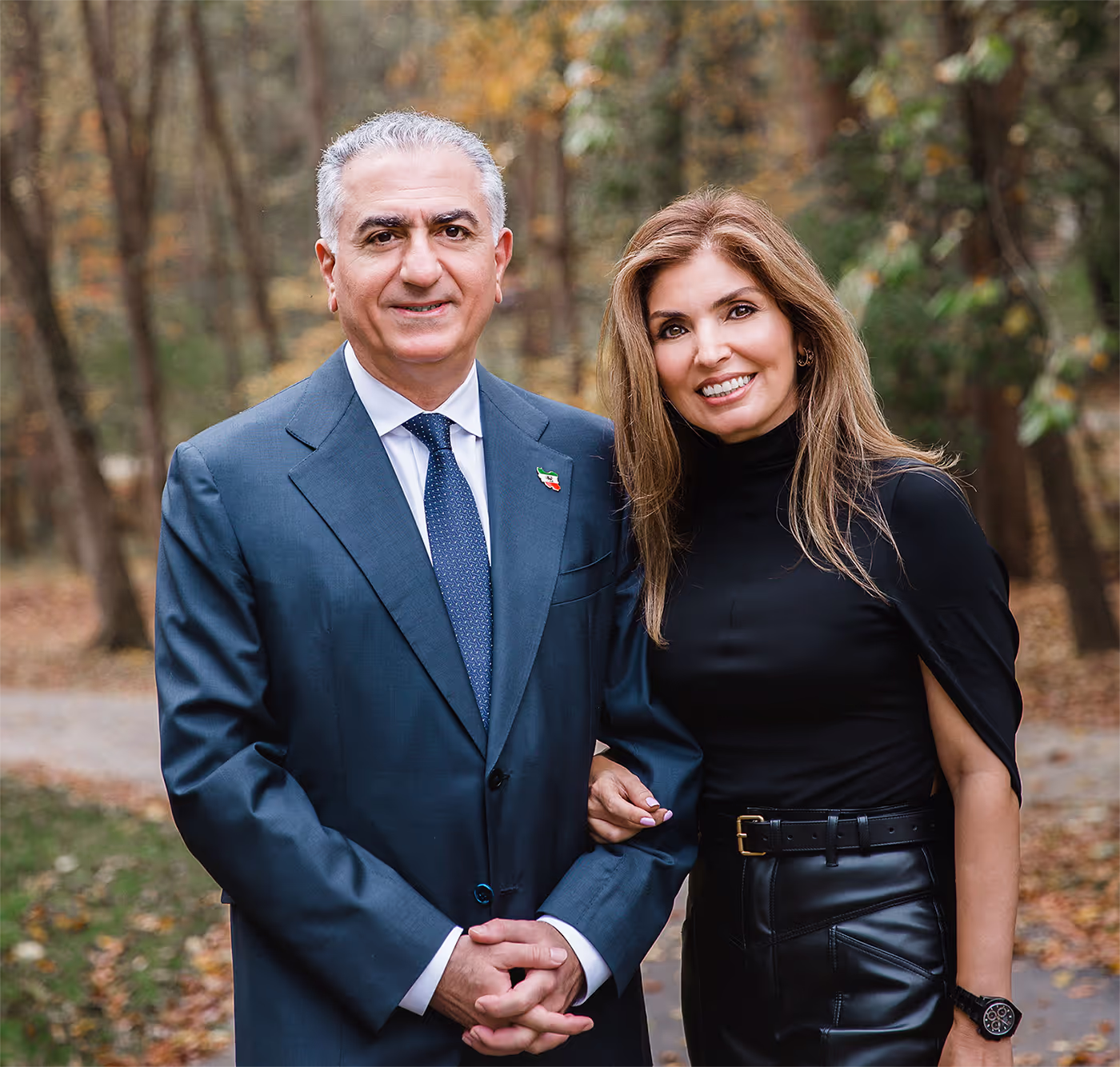Reza Pahlavi with Yasmine Pahlavi